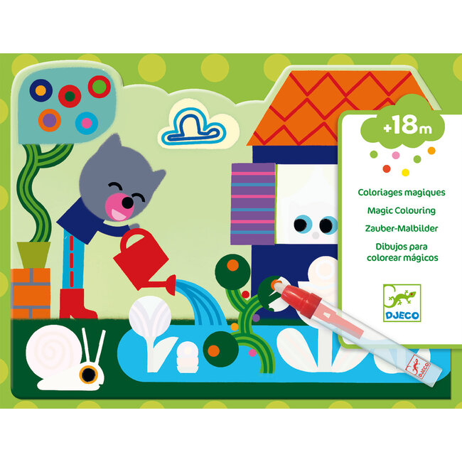 Djeco kleuren met water, in de tuin dj09063