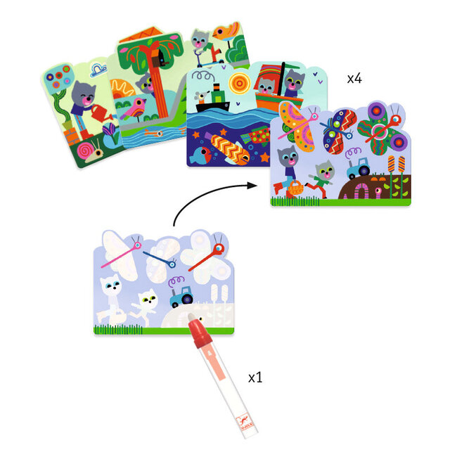 Djeco kleuren met water, in de tuin dj09063