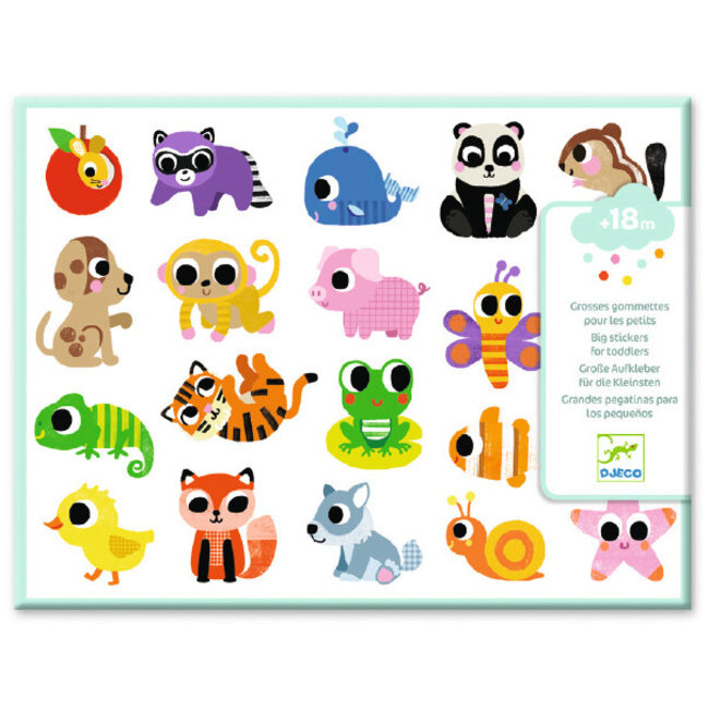 Grote stickers babydieren dj09084