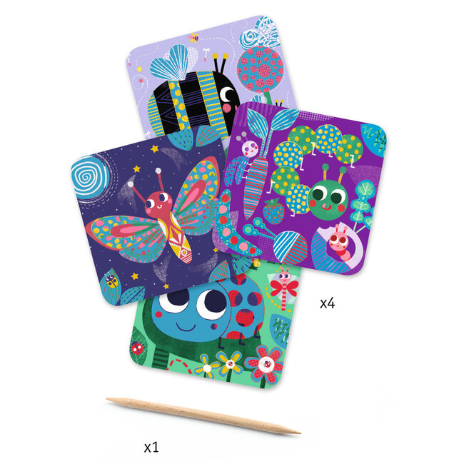 Djeco kraskaarten allemaal beestjes dj09092