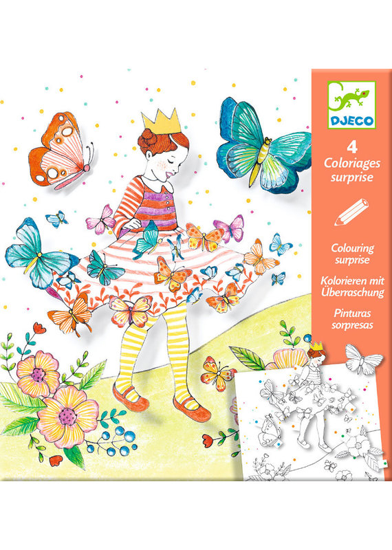 Djeco Djeco kleurplaten lady butterfly dj09629