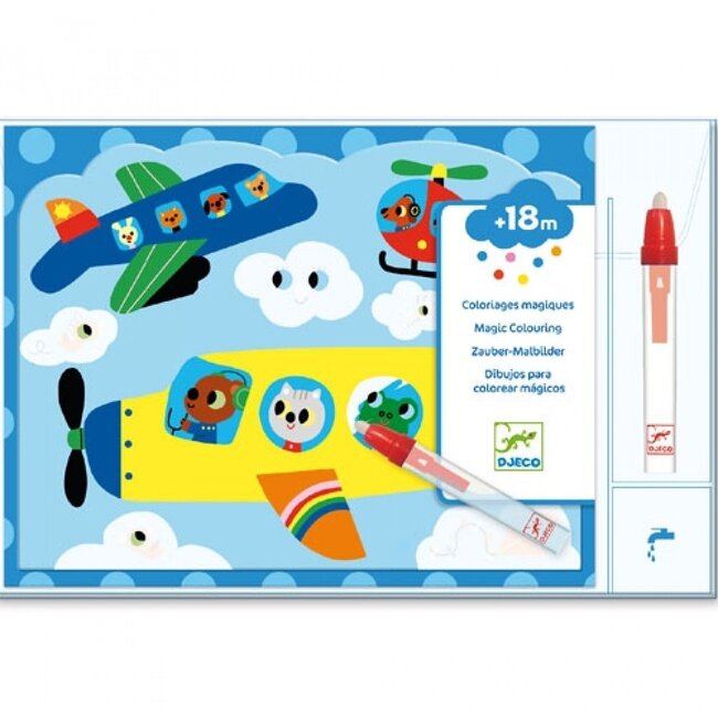 Djeco kleuren met water, in de lucht dJ09061