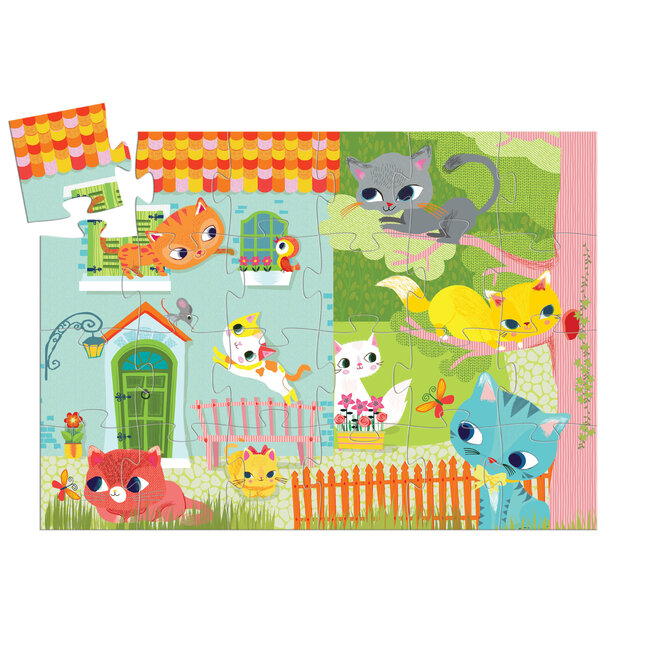 Djeco puzzel kat en zijn vriendjes dj07207