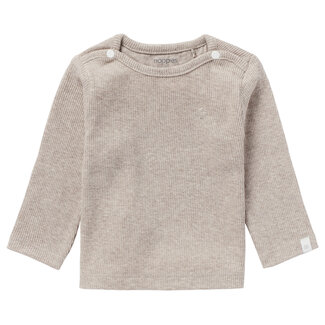 Noppies Noppies shirt rib Natal taupe mel