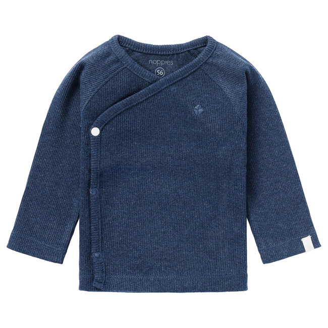 Noppies overslagshirt rib Nanyuki navy mel