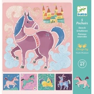 Djeco Djeco sjablonen paarden