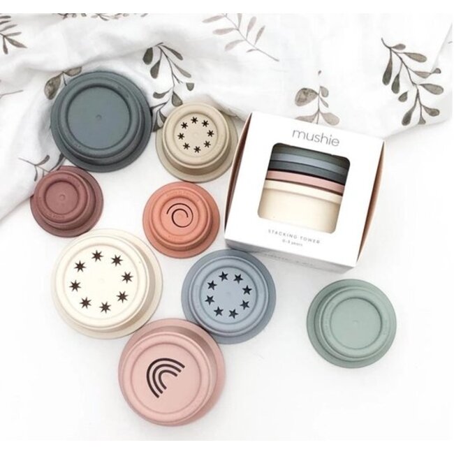 Mushie stacking cups