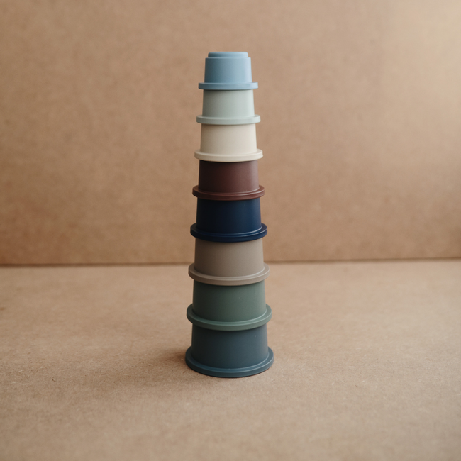 Mushie stacking cups Forrest