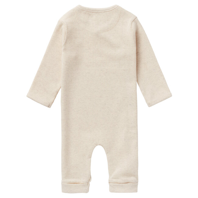Noppies playsuit rib Nevis oatmeal