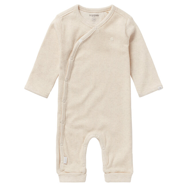 Noppies playsuit rib Nevis oatmeal
