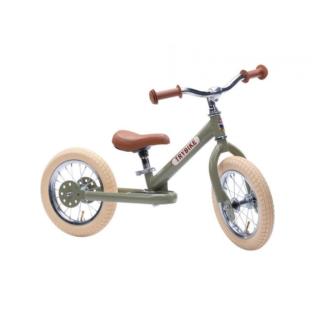 Trybike steel loopfiets Vintage green