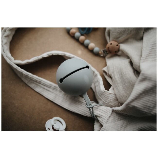 Mushie Pacifier case Stone