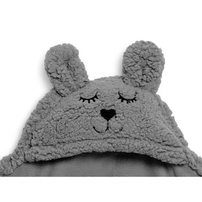 Jollein Wikkeldeken Bunny storm grey