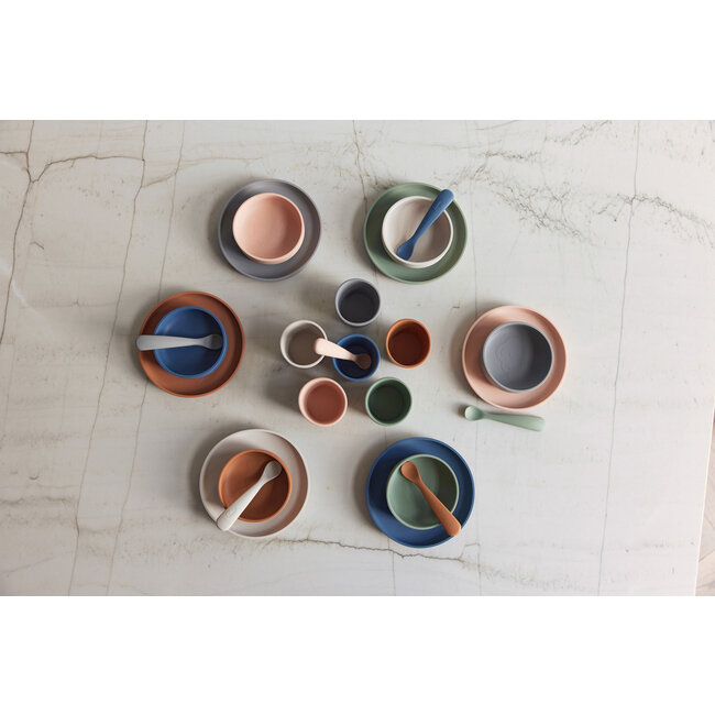 Jollein Dinerset siliconen jeans blue