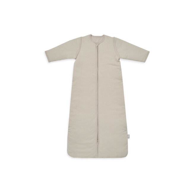 Jollein Slaapzak 110 cm basic stripe nougat met afritsbare mouw