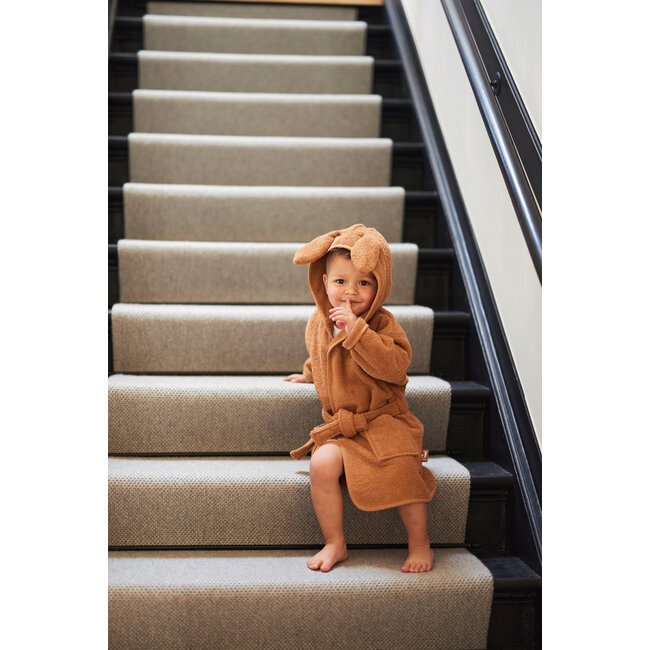 Jollein badjas 1-2 jaar caramel