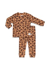 Feetje Feetje pyjama Leopard Lee hazelnoot