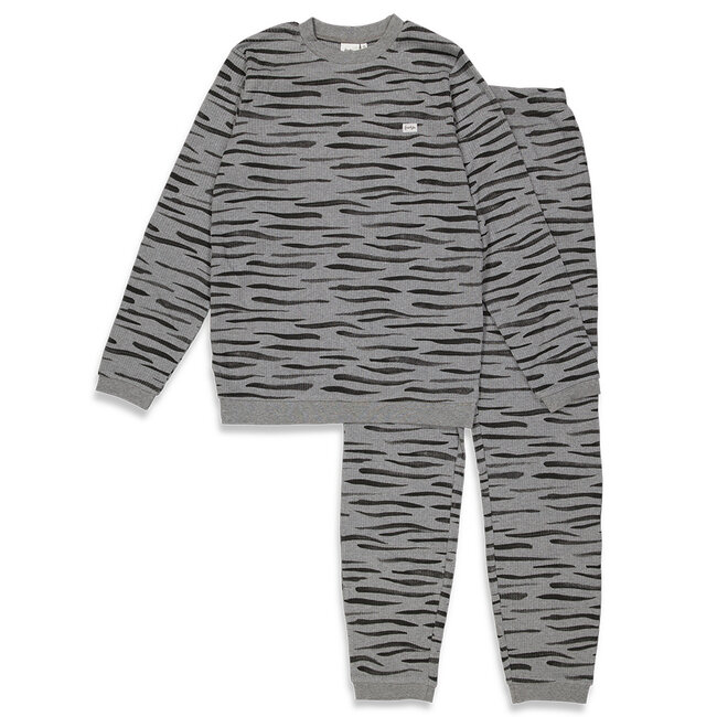 Feetje Pyjama wafel Fashion Edition Volwassenen grijs