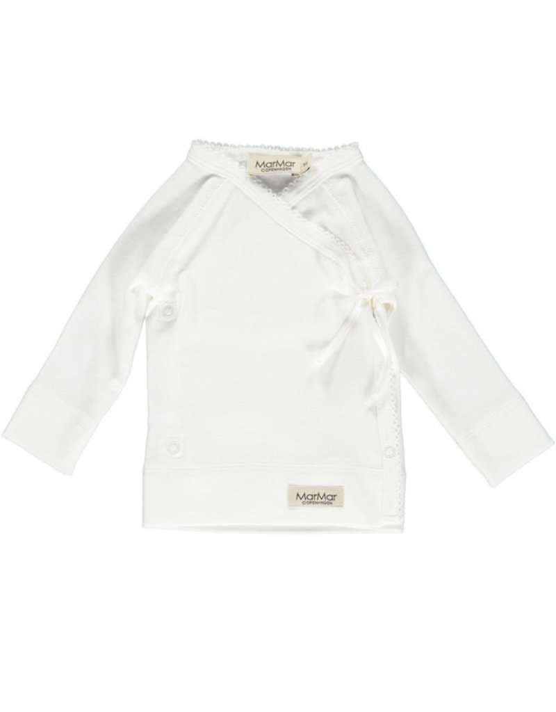 MarMar Copenhagen MarMar Copenhagen shirt overslag Tut Wrap LS gentle white