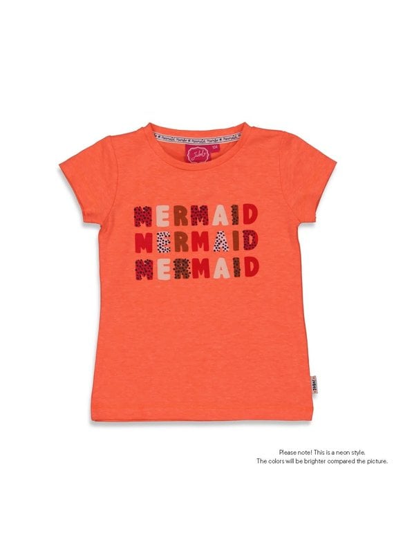 Jubel Jubel shirt mermaid   Mermaid Mambo neon koraal
