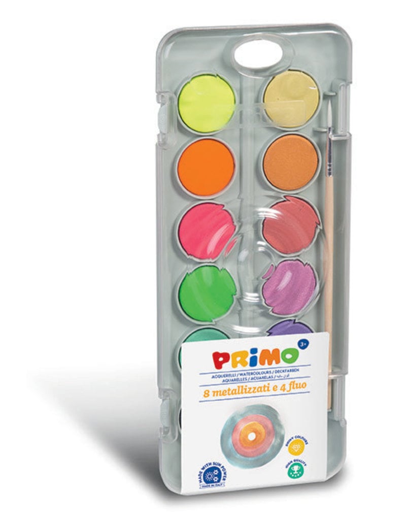 Primo Primo waterverf tablet metallic+fluo