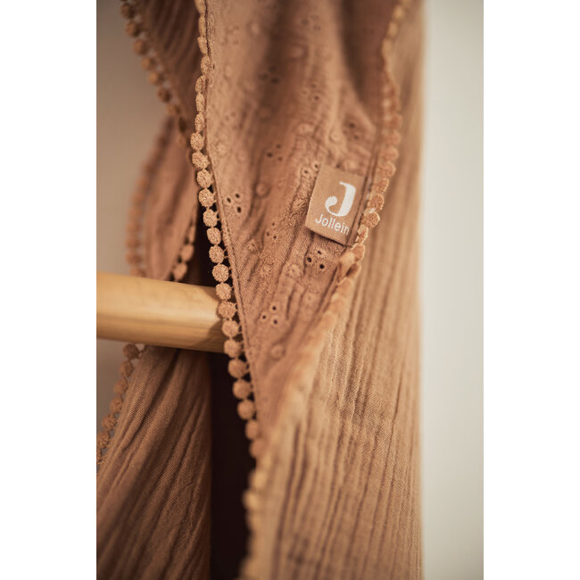 Jollein Badcape 75x75cm Embroidery Biscuit