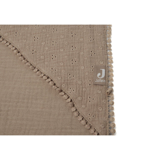 Jollein Badcape 75x75cm Embroidery Biscuit