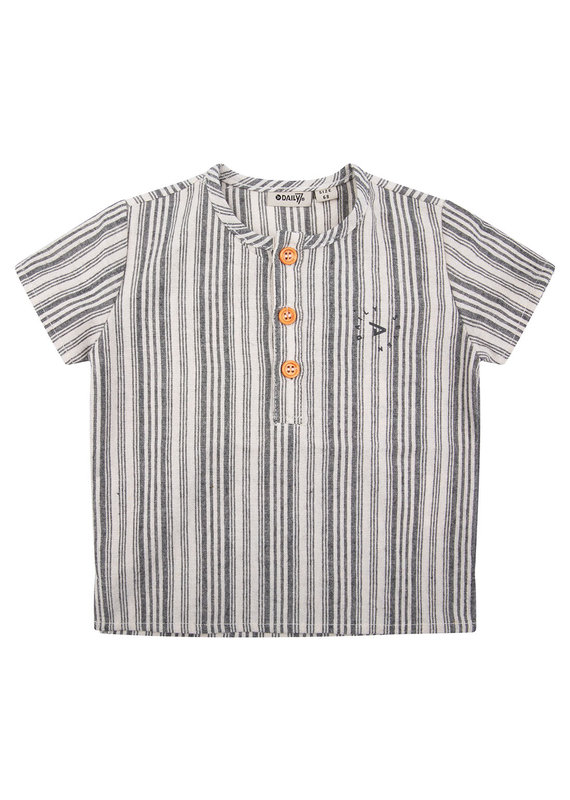Daily7 Daily7 shirt stripe off white