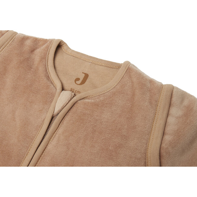 Jollein slaapzak 110 cm Velvet Biscuit met afritsbare mouw