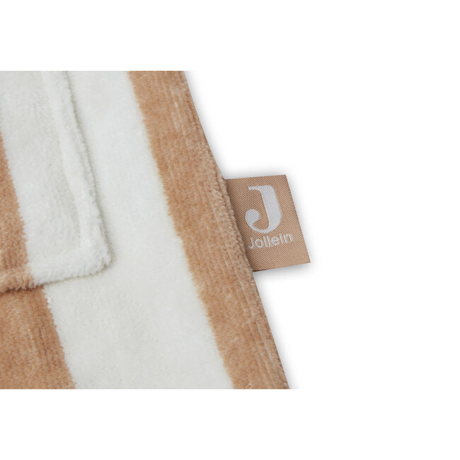 Jollein badjas 1-2 jaar Stripe Terry Biscuit gots