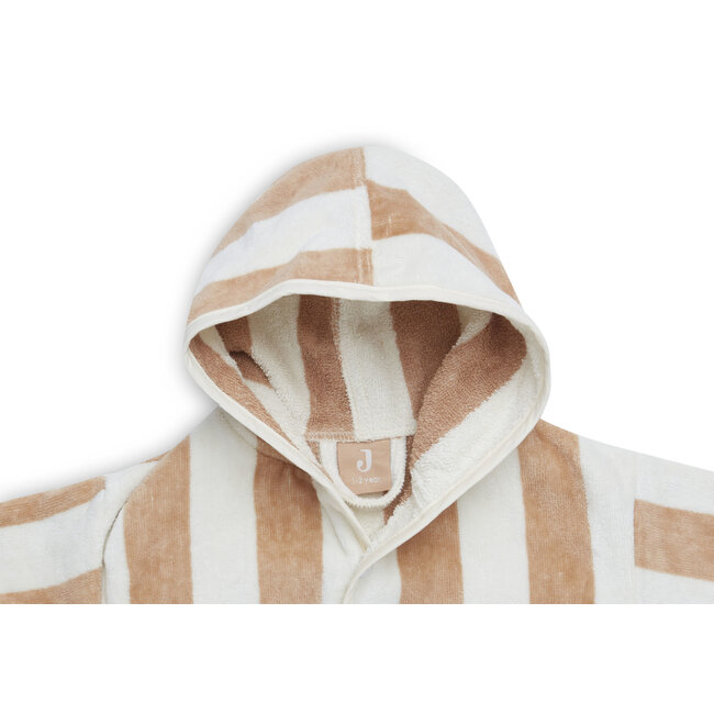 Jollein badjas 1-2 jaar Stripe Terry Biscuit gots