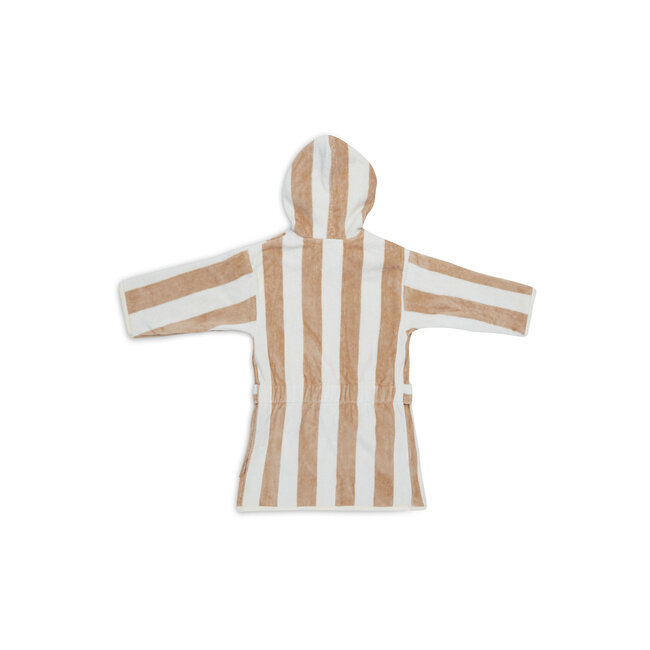 Jollein badjas 1-2 jaar Stripe Terry Biscuit gots