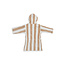 Jollein Jollein badjas 1-2 jaar Stripe Terry Biscuit gots
