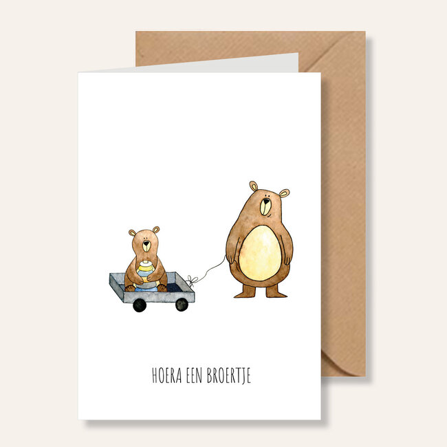 Juulz kaart een broertje