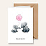 Juulz Juulz kaart olifantjes roze