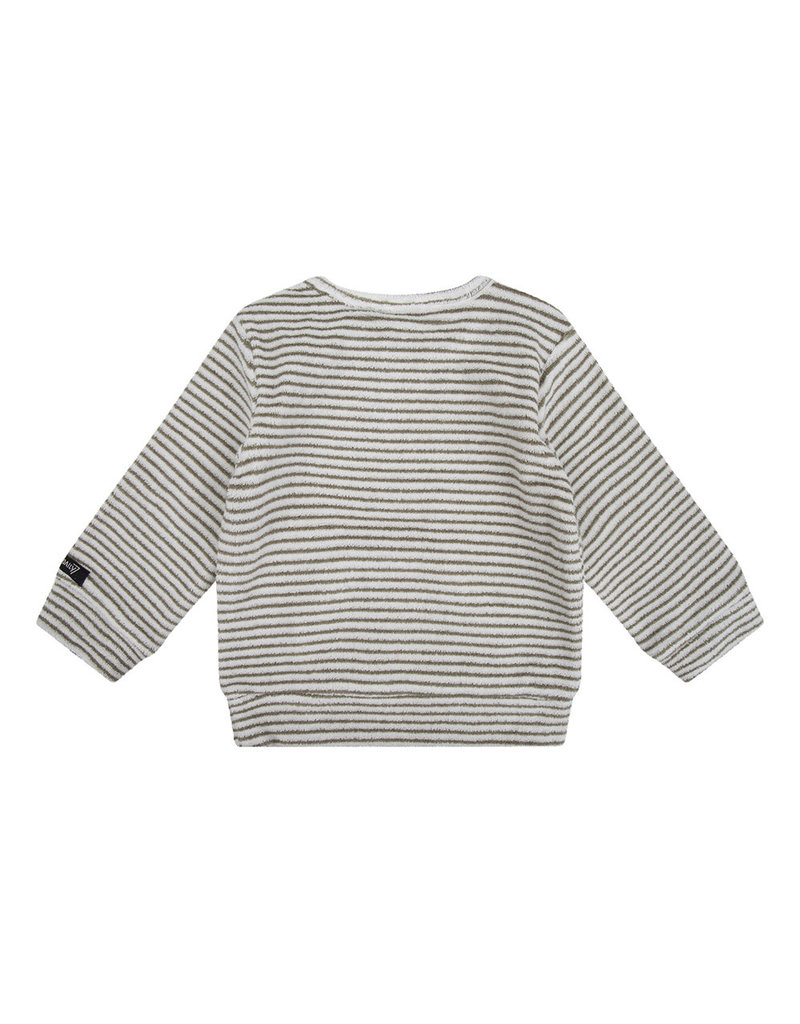 Daily7 Daily7 sweater stripe lily white