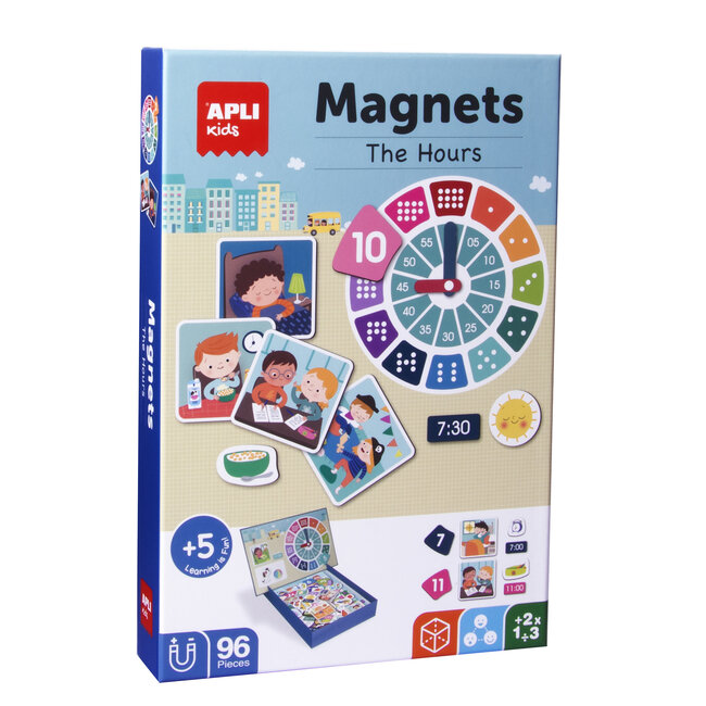 Apli Klok kijken Magneetkaart 96-delig