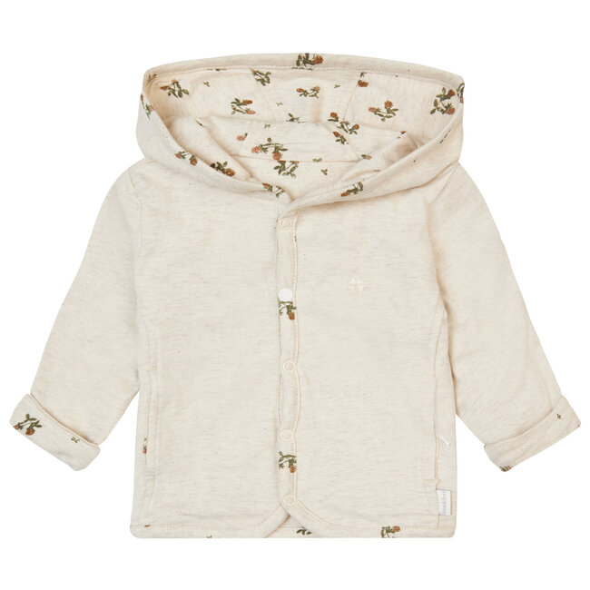 Noppies cardigan Niederau reversible oatmeal
