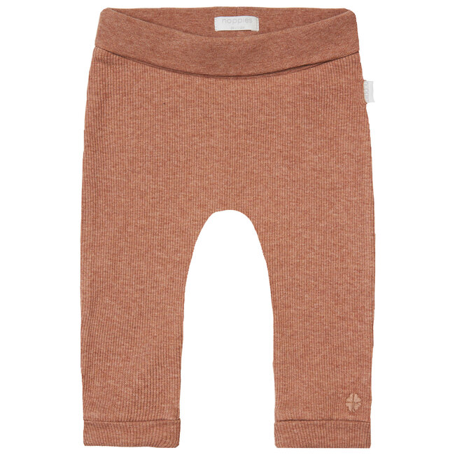 Noppies broek comfort Rib Naura cafe au lait melange