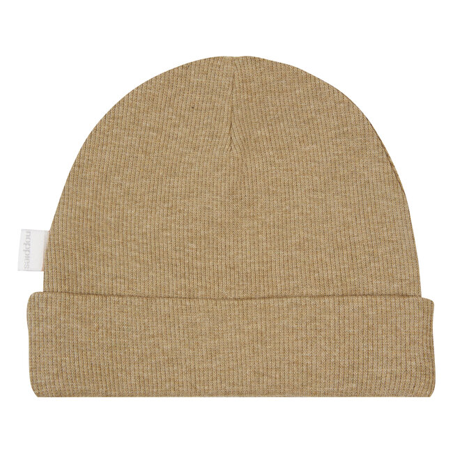 Noppies mutsje Rib Nevel light green melange