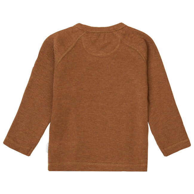 Noppies overslagshirt Rib Nanyuki chipmunk melange
