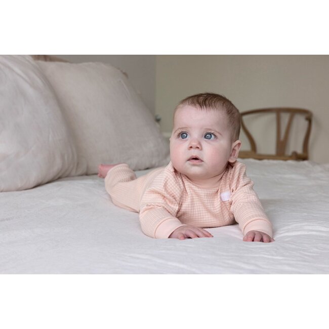 Feetje pyjama wafel oud roze