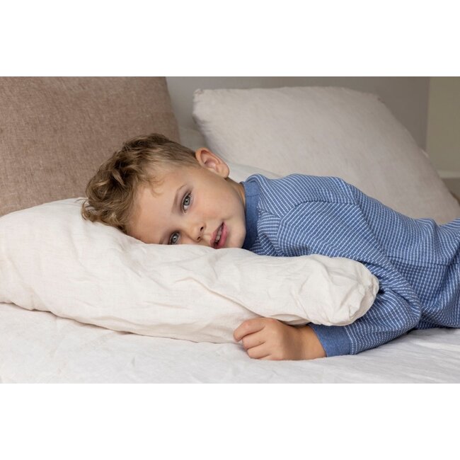 Feetje pyjama wafel blue melange