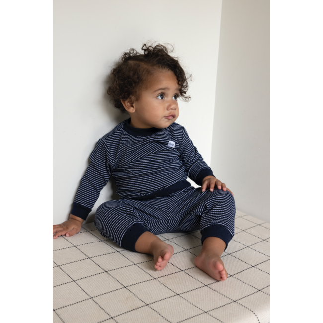 Feetje pyjama wafel royal blue