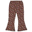 Jubel Jubel flared broek aop Have A Nice Daisy antraciet