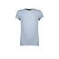 Like Flo Flo girls shirt solid rib ss with button closure ice blue