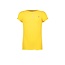 Like Flo Flo girls shirt solid rib ss with button closure butter