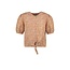 Like Flo Flo girls blouse AO dot knotted camel