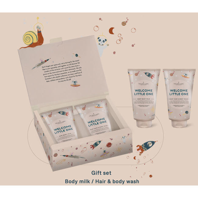 The Gift Label gift box baby Welcome little one - boys