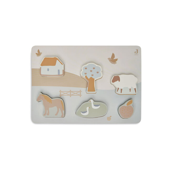 Jollein houten puzzel Farm
